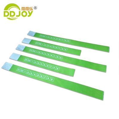 Solid color polsbanden voor festivals en feesten Custom waterdichte Tyvek polsband