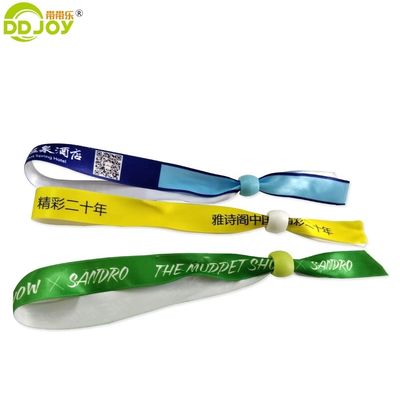 100pcs Sublimated Satin Ribbon Armband voor Festival Custom Gifts Promotie