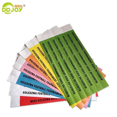 Goedkope op maat gedrukte Tyvek-armbanden voor evenementen en feesten