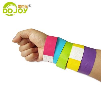 DDJOY Custom Tyvek Material Party Unisex 3/4 inch Armbanden Unisex Party Accessoires