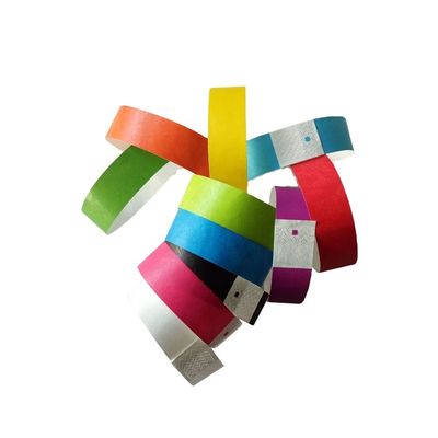 DDJOY 3/4 inch Plain Solid Neon kleur Dupont Tyvek Armbanden voor club en bar Geel