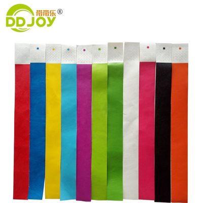 DDJOY 3/4 inch Plain Solid Neon kleur Dupont Tyvek Armbanden voor club en bar Geel