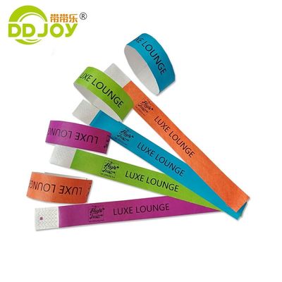 DDJOY 3/4 inch Plain Solid Neon kleur Dupont Tyvek Armbanden voor club en bar Geel