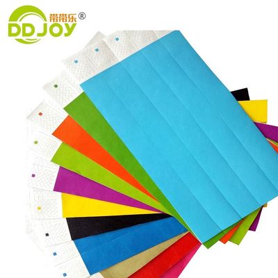 DDJOY 3/4 inch Plain Solid Neon kleur Dupont Tyvek Armbanden voor club en bar Geel