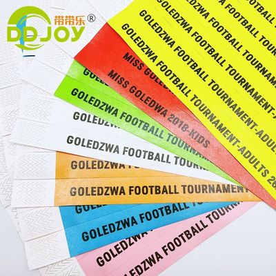 Custom Events Armbanden Snelle verzending via DHL FEDEX UPS TNT EMS Dupont Paper/Tyvek