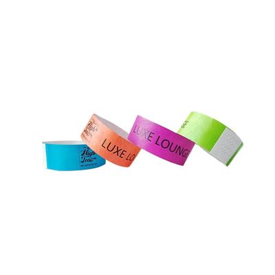 Unisex concertfeest Waterdicht Papier Materiaal Ticket Armband met Custom Print