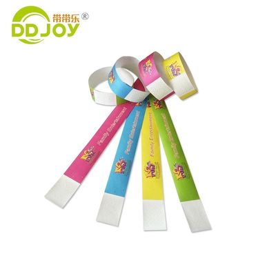 Unisex concertfeest Waterdicht Papier Materiaal Ticket Armband met Custom Print