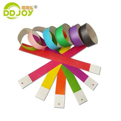 Unisex concertfeest Waterdicht Papier Materiaal Ticket Armband met Custom Print