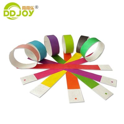 Unisex concertfeest Waterdicht Papier Materiaal Ticket Armband met Custom Print