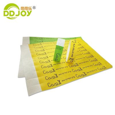 Custom Tyvek Armband voor evenementen en feesten 250*25mm/250*19mm Persoonlijk ontwerp