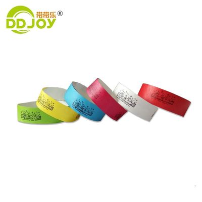 Custom Tyvek Armband voor evenementen en feesten 250*25mm/250*19mm Persoonlijk ontwerp