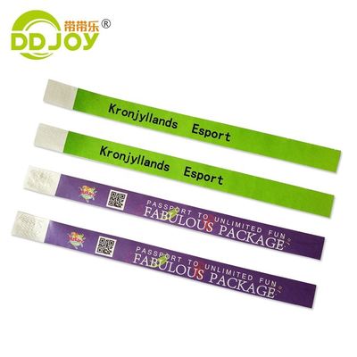 Tyvek-papieren armbanden op maat waterbestendig volkleurend drukbandjes voor cadeautjes