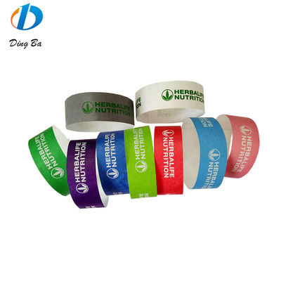 Doelgroep Eindgebruikers Evenementen en festivals Custom Tyvek Armbanden voor park/club/feest