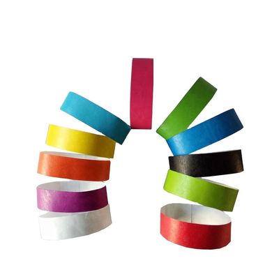 1 Inch Plain Solid Color Armband voor feestdagen Op maat Kleurrijk DuPont Papier