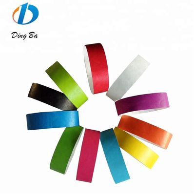 1 Inch Plain Solid Color Armband voor feestdagen Op maat Kleurrijk DuPont Papier
