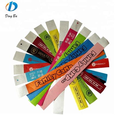 1 Inch Plain Solid Color Armband voor feestdagen Op maat Kleurrijk DuPont Papier