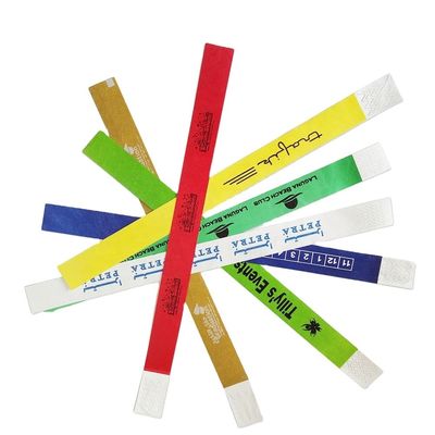 250*19mm Tyvek papieren polsbanden CLASSIC stijl voor evenementen / speeltuin / festival eenmalig