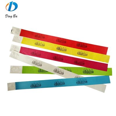 Custom Letters Theme Tyvek Paper Wristband voor evenementbeveiliging en identificatie