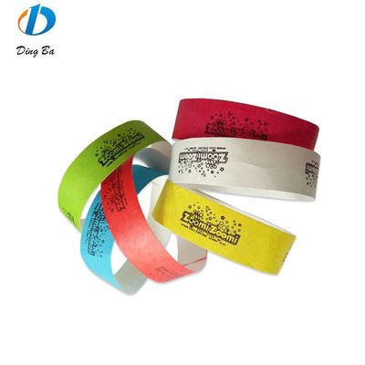 Custom Letters Theme Tyvek Paper Wristband voor evenementbeveiliging en identificatie
